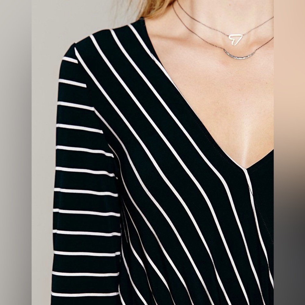 Free People New Romantics Striped Long Sleeve Maxi Dress - Picture 3 of 14